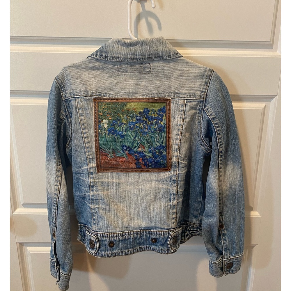 One-of-a-Kind Upcycled Denim Jacket Vincent Van Gogh